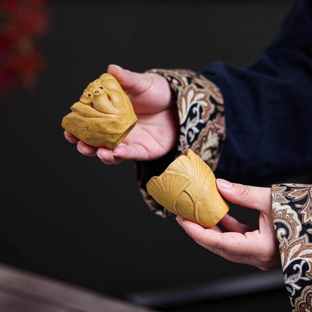 Hao Yun Lian Lian & Feng Ye 70~90cc - Yixing Handmade Teacup - zycs_China