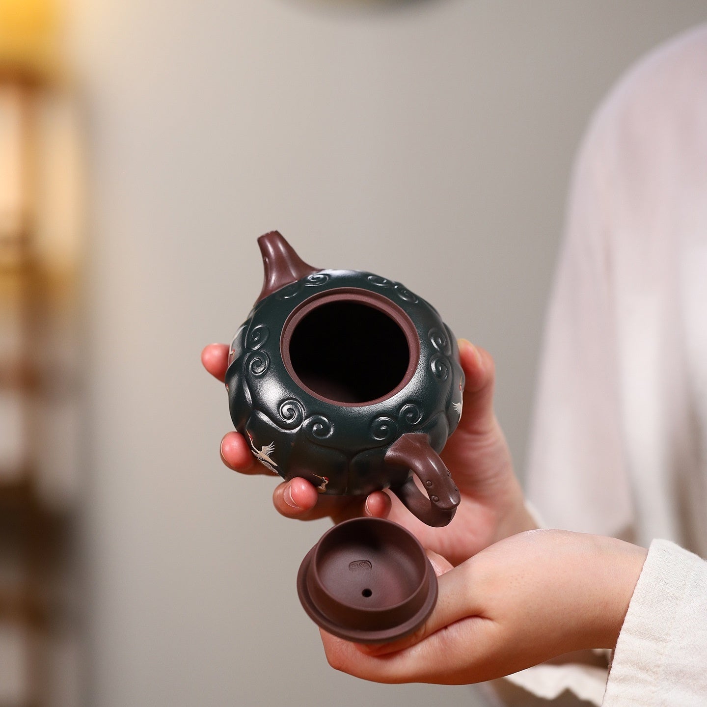 He He Ru Yi 180cc - Yixing Handmade Teapot - zycs_China