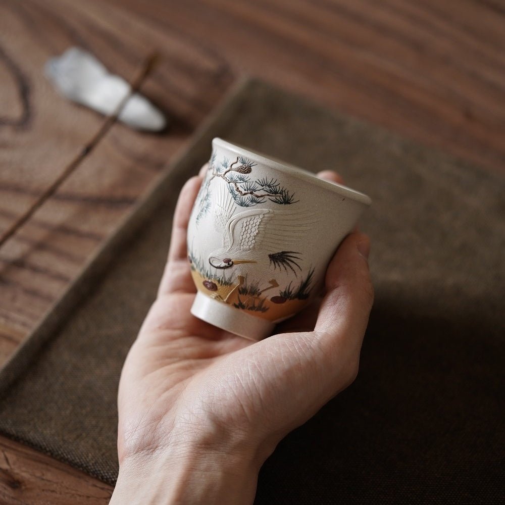 He He You Ming 120cc - Yixing Handmade Teacup - zycs_China
