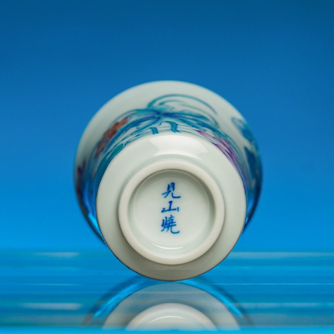 He Hua 130cc - Jing De Zhen Porcelain Gaiwan - zycs_China