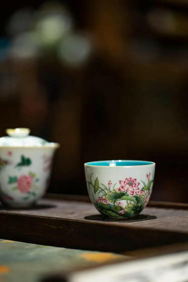 He Hua - Jing De Zhen Porcelain Teacup - zycs_China - tea - teapot