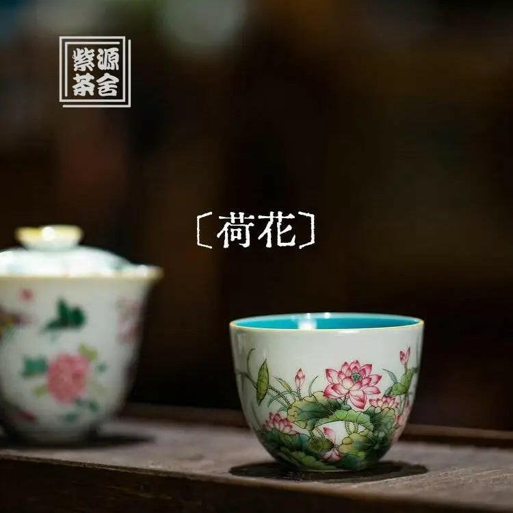 He Hua - Jing De Zhen Porcelain Teacup - zycs_China - tea - teapot