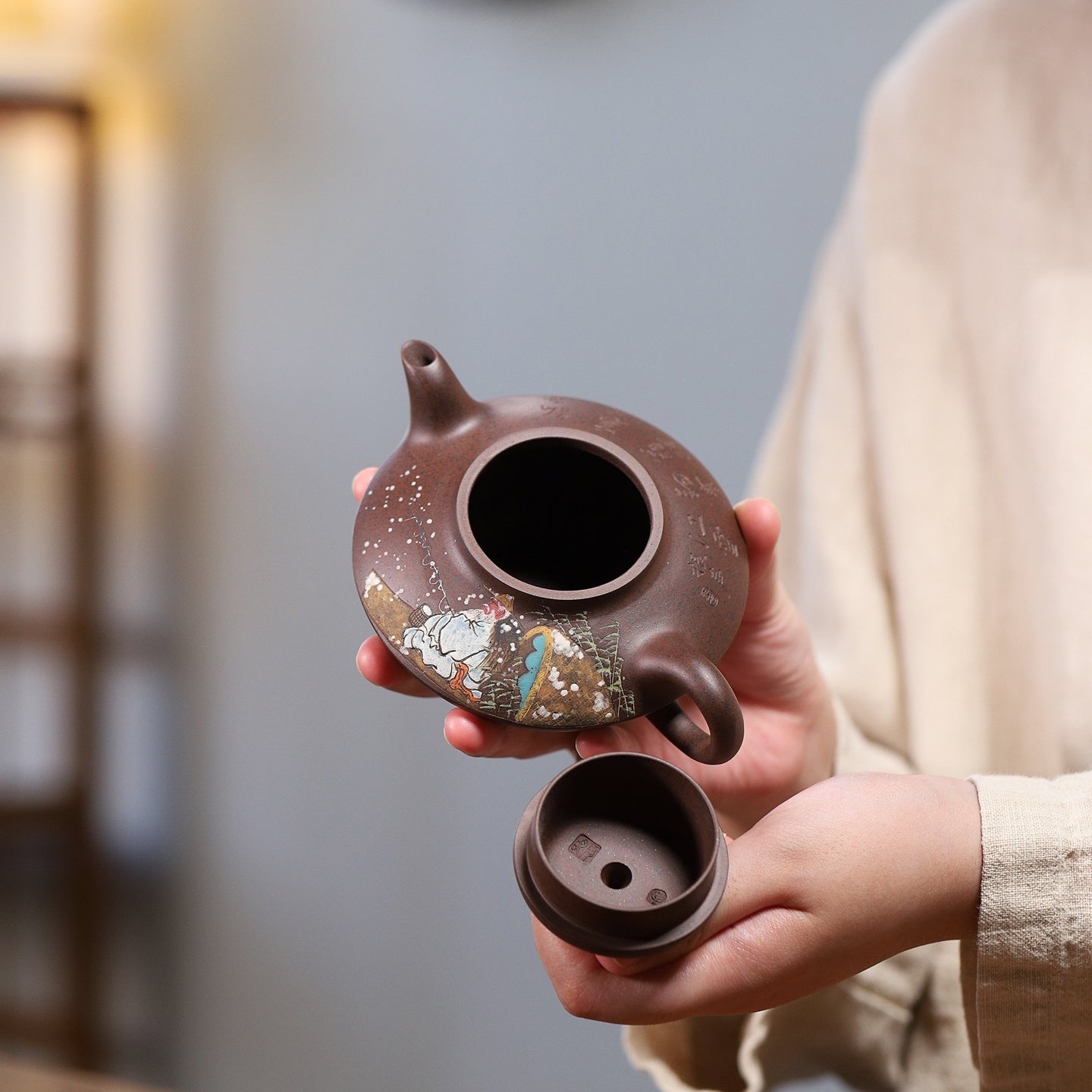 He Huan 180cc - Yixing Handmade Teapot - zycs_China