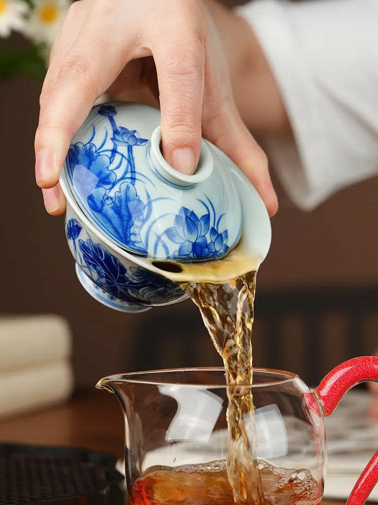 He Huang - Jing De Zhen Handmade Gai Wan - zycs_China