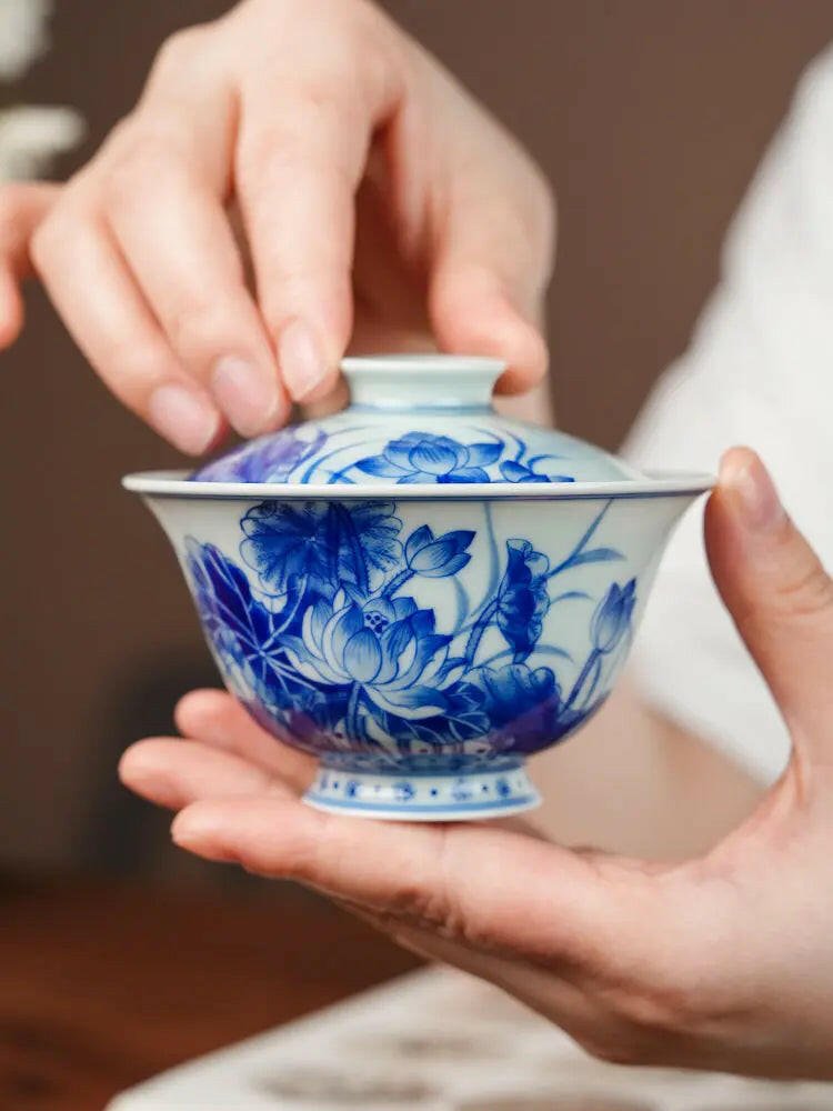 He Huang - Jing De Zhen Handmade Gai Wan - zycs_China