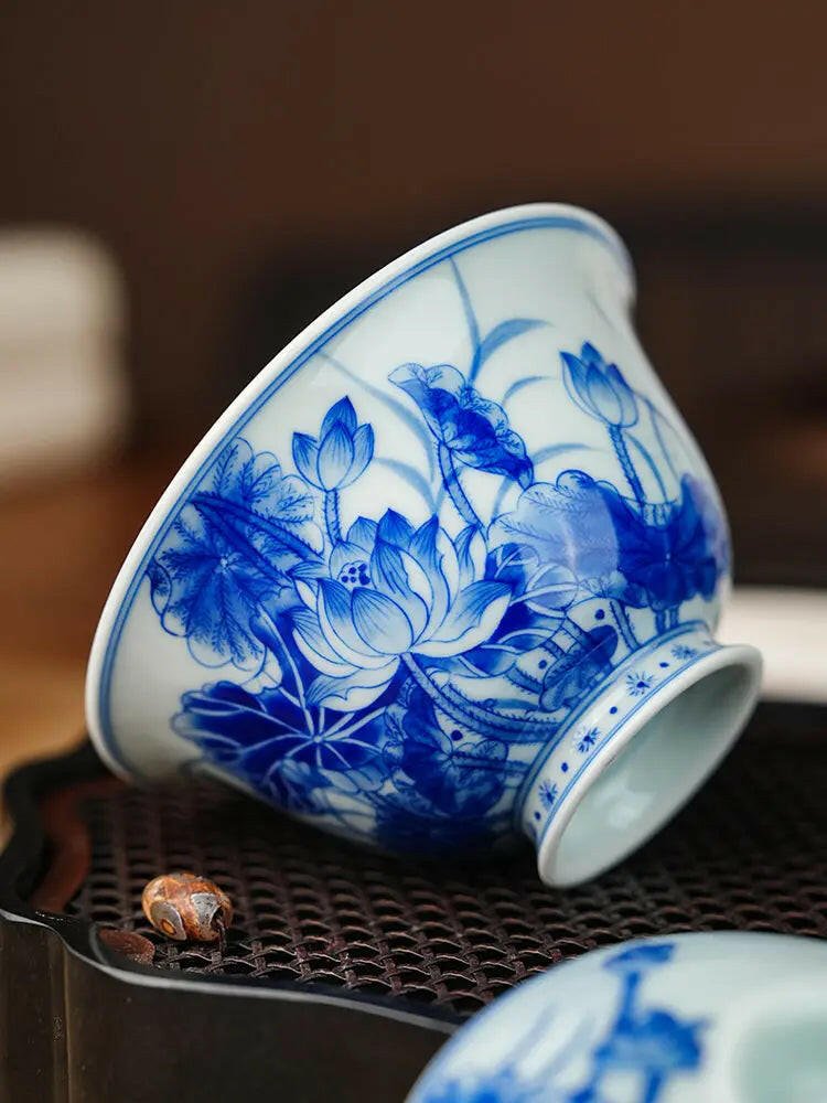He Huang - Jing De Zhen Handmade Gai Wan - zycs_China