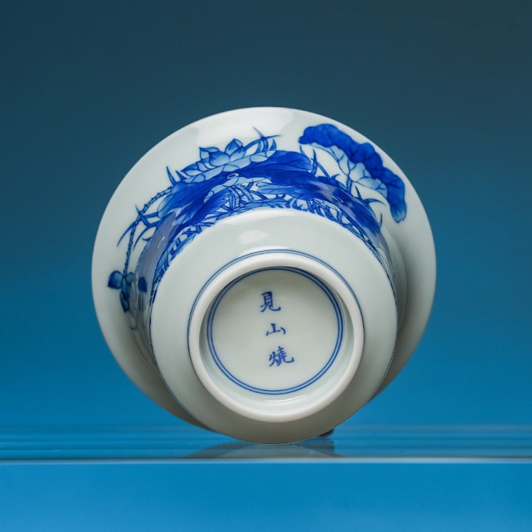 He Tang Qing Qu 155cc - Jing De Zhen Porcelain Gaiwan - zycs_China