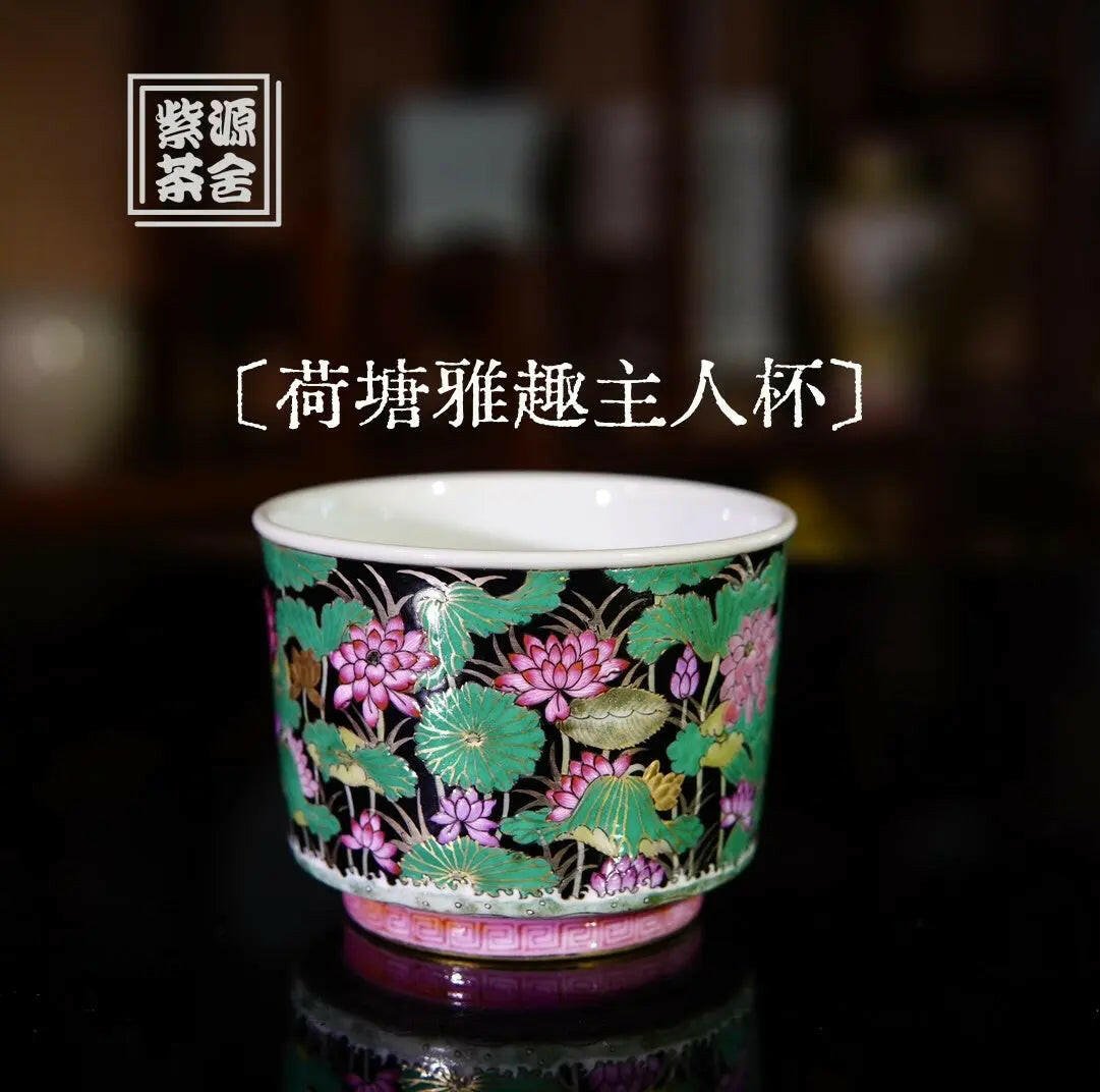 He Tang Ya Qu Zhu Ren Bei - Jing De Zhen Porcelain Teacup - zycs_China - tea - teapot
