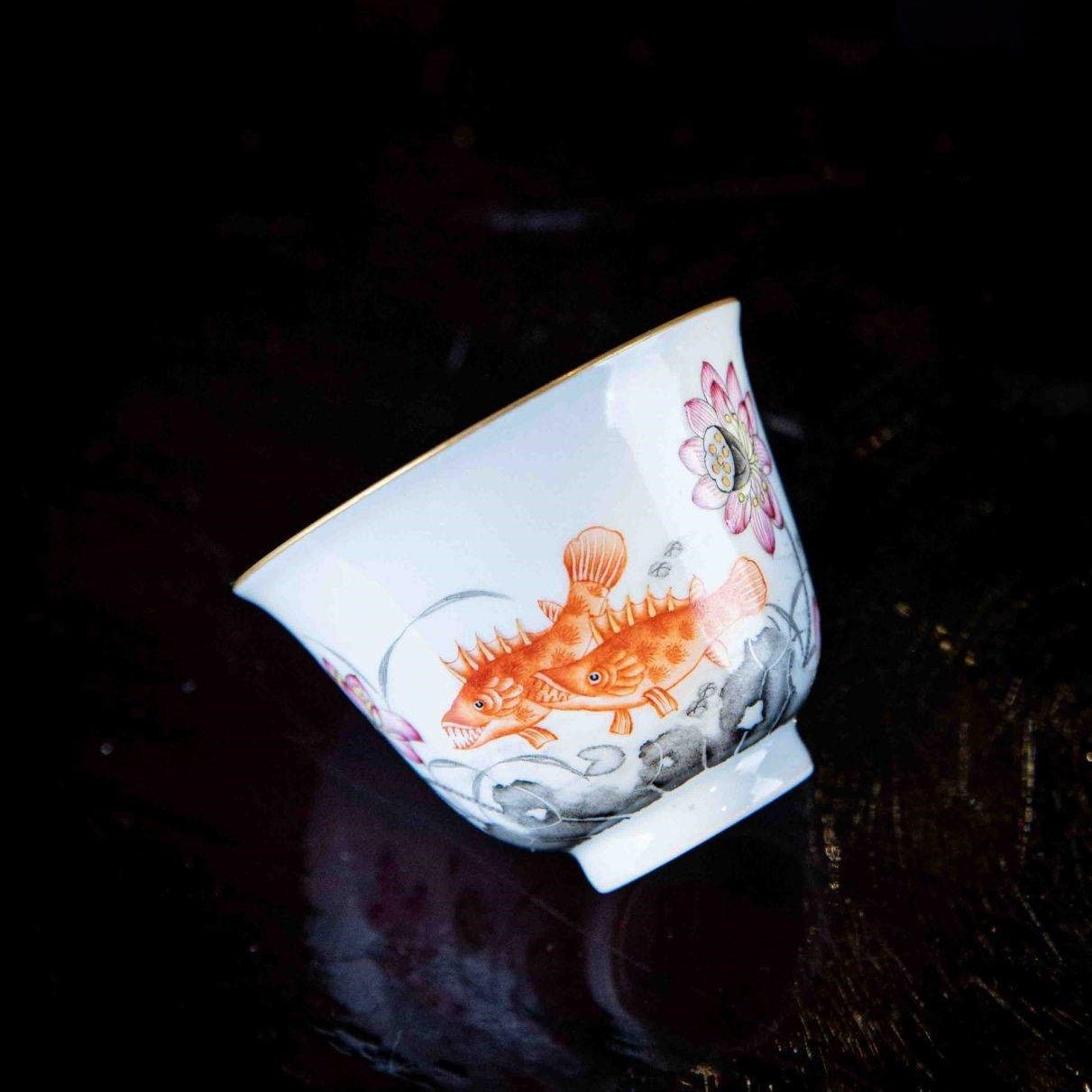 He Wei Gui 100cc - Jing De Zhen Porcelain Gaiwan - zycs_China