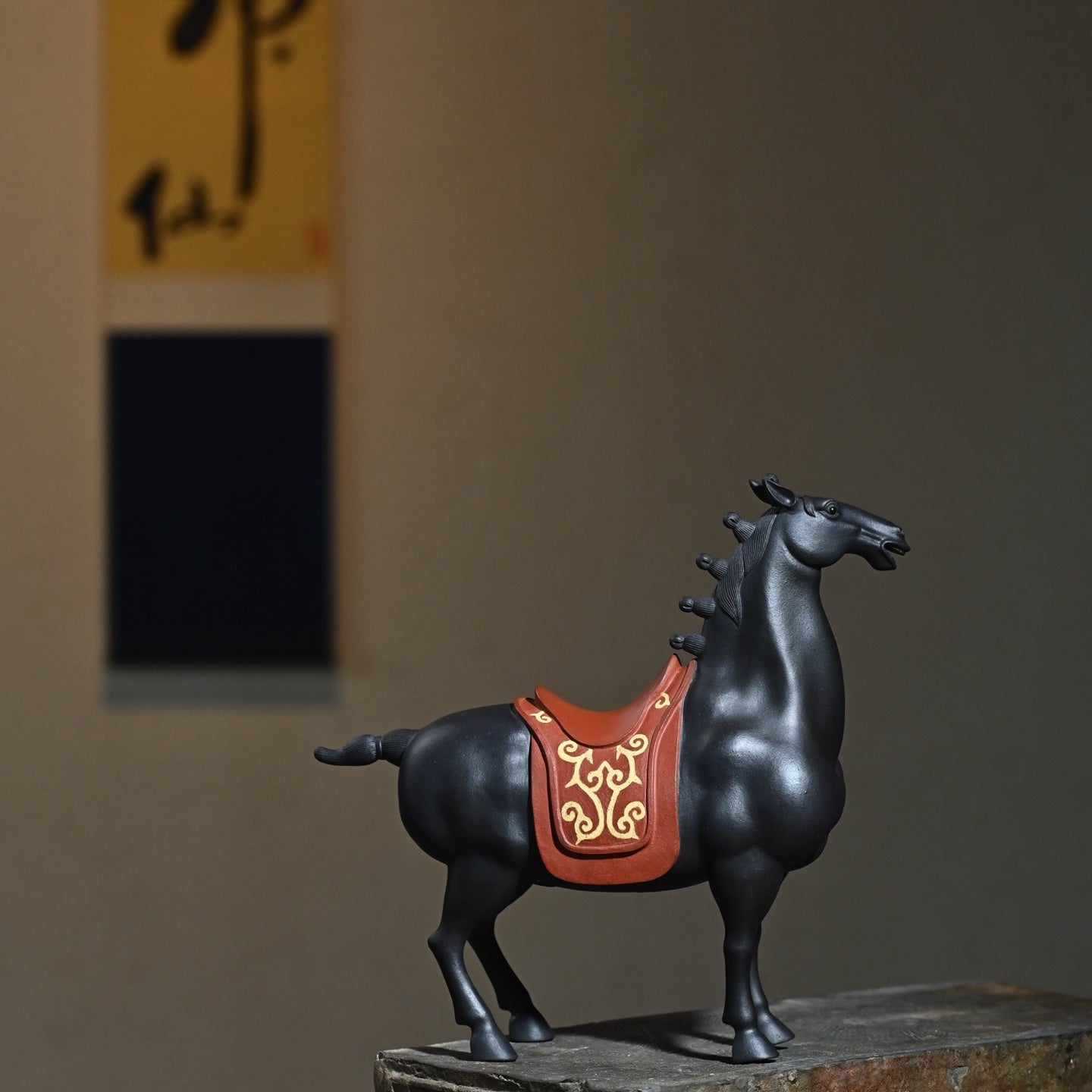 Hei Ma - Zisha Sculpture - zycs_China