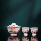 Hong Liao Shan Shui - Jing De Zhen Porcelain Gaiwan - zycs_China - tea - teapot