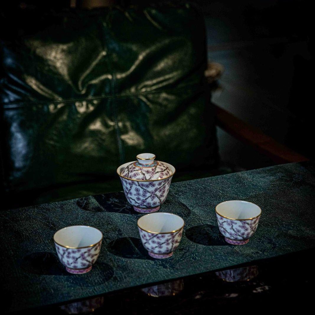 Hong Mei 125cc - Jing De Zhen Porcelain Gaiwan - zycs_China
