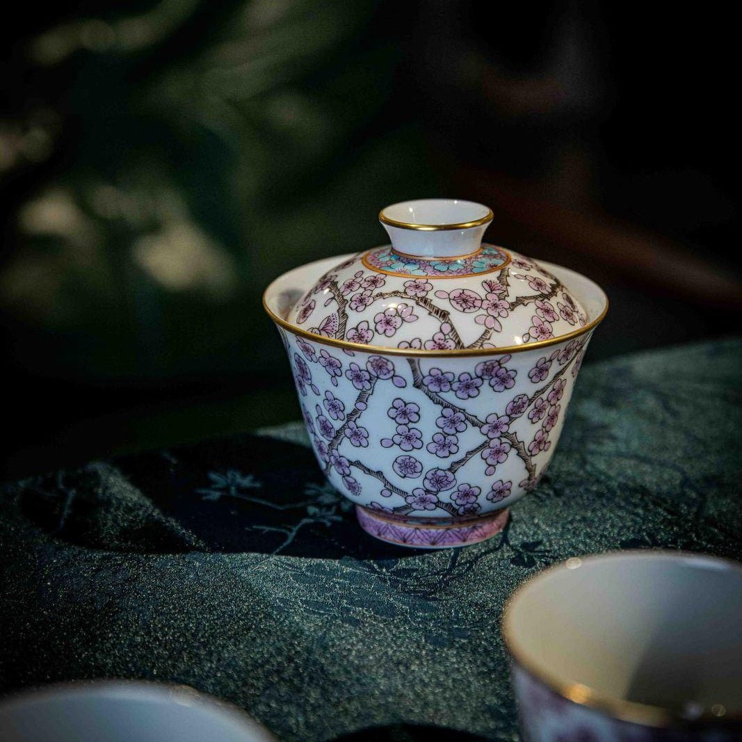Hong Mei 125cc - Jing De Zhen Porcelain Gaiwan - zycs_China