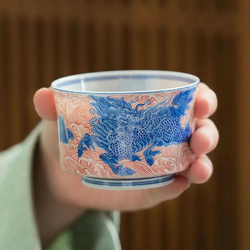 Hong Qi Lin Ta Lang - Jing De Zhen Porcelain Teacup - zycs_China - tea - teapot