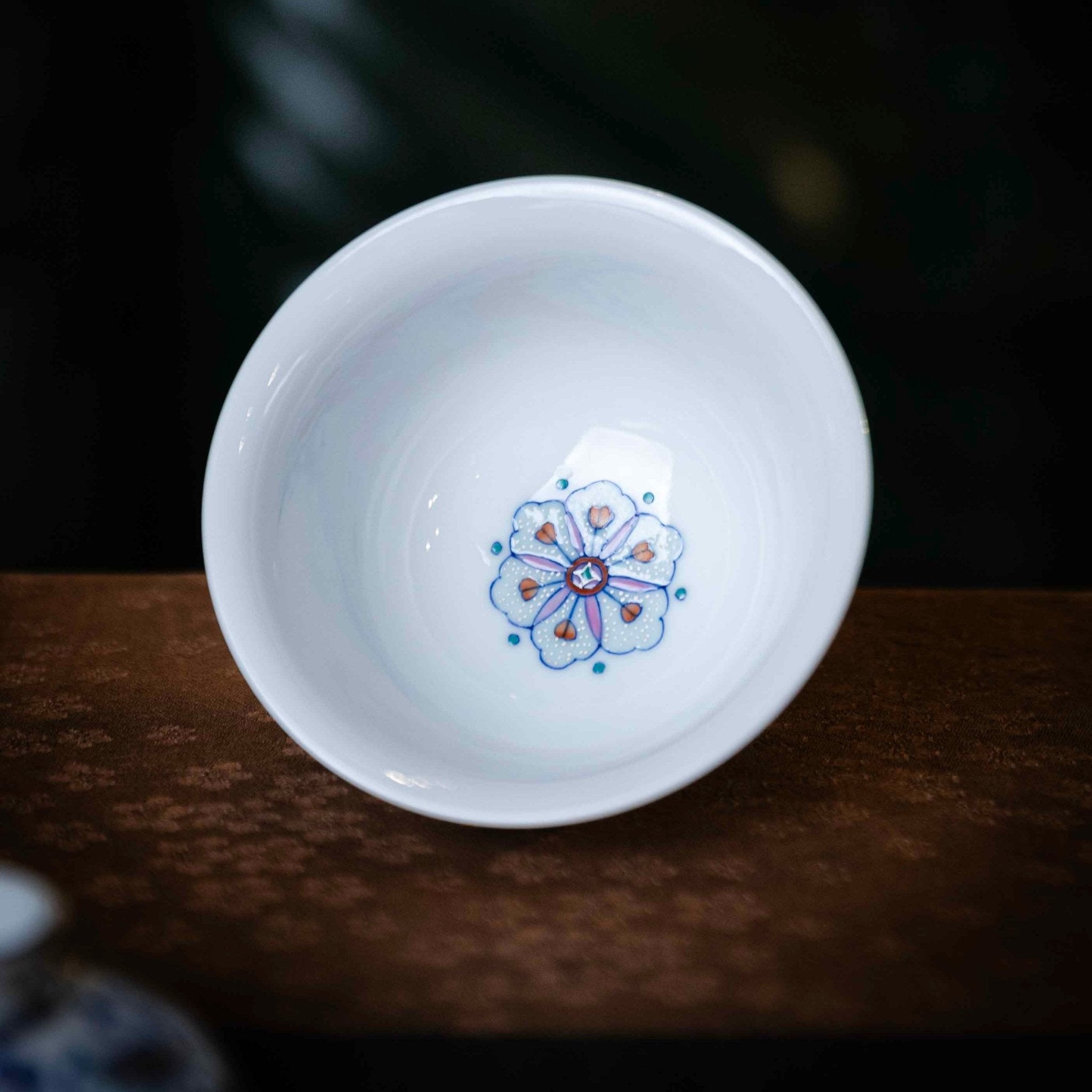 Hu Die 120cc - Jing De Zhen Porcelain Gaiwan - zycs_China