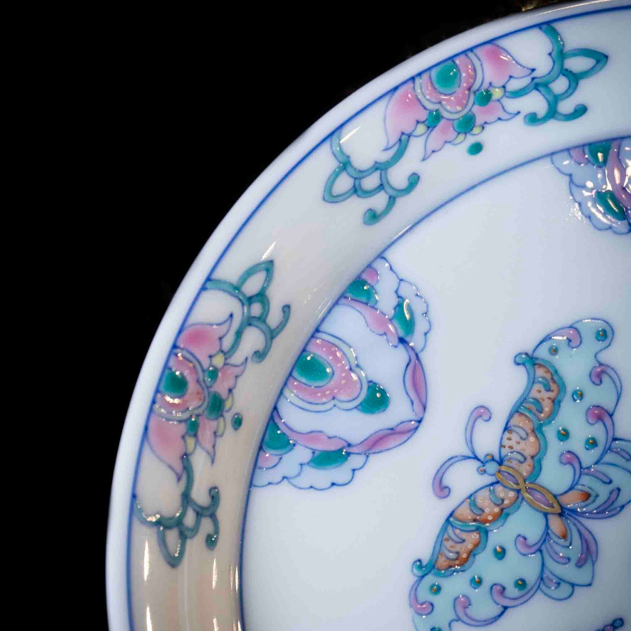 Hu Die 120cc - Jing De Zhen Porcelain Gaiwan - zycs_China