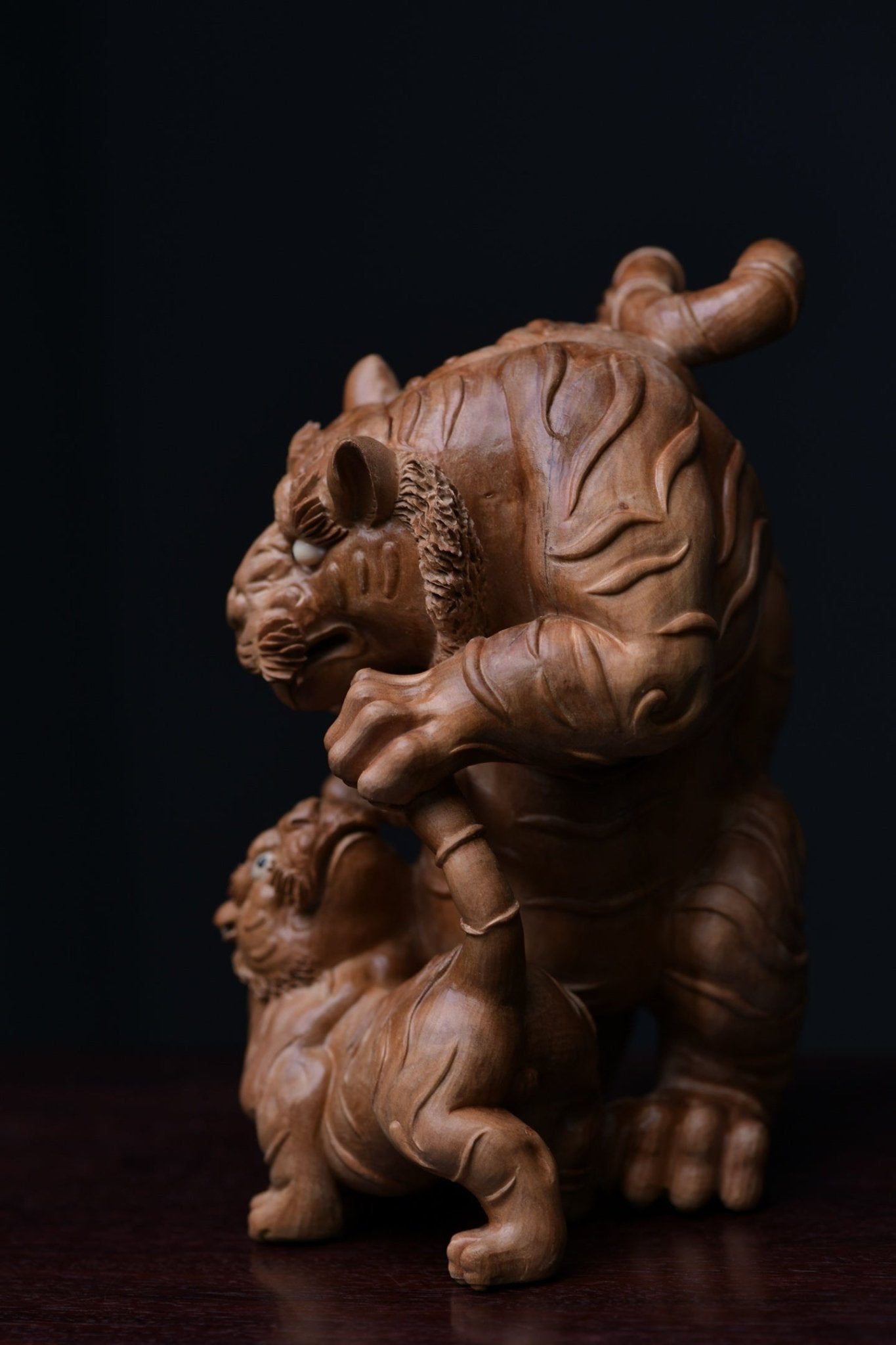 Hu Fu Wu Qian Zi - Wood Sculpture - zycs_China
