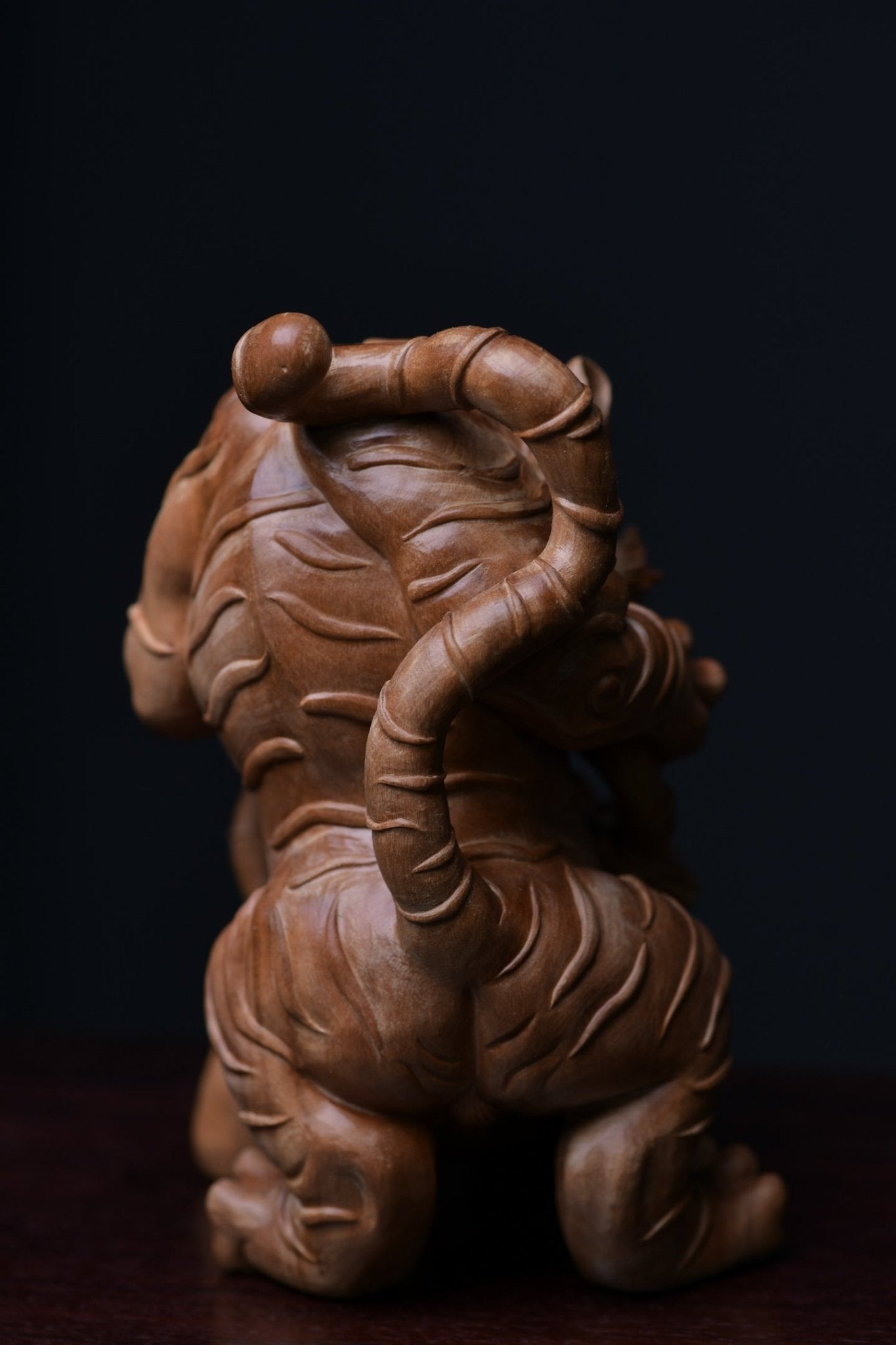 Hu Fu Wu Qian Zi - Wood Sculpture - zycs_China