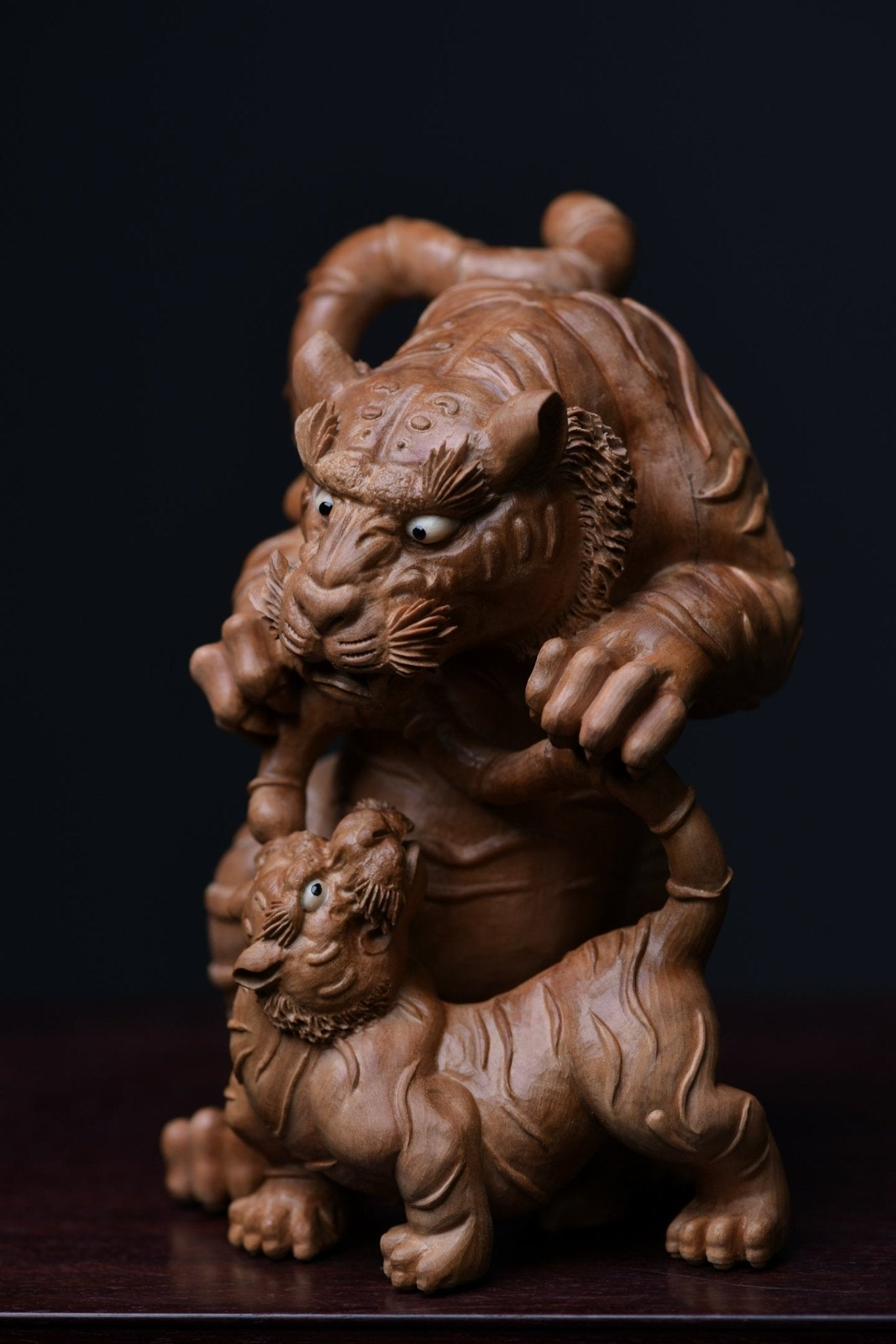 Hu Fu Wu Qian Zi - Wood Sculpture - zycs_China