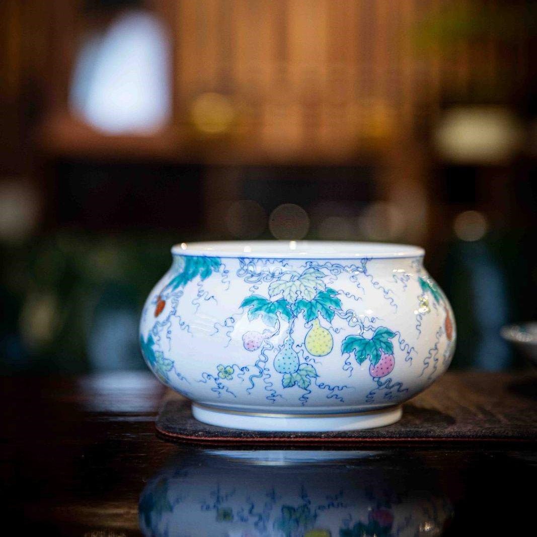 Hu Lu - Jing De Zhen Porcelain Gaiwan - zycs_China