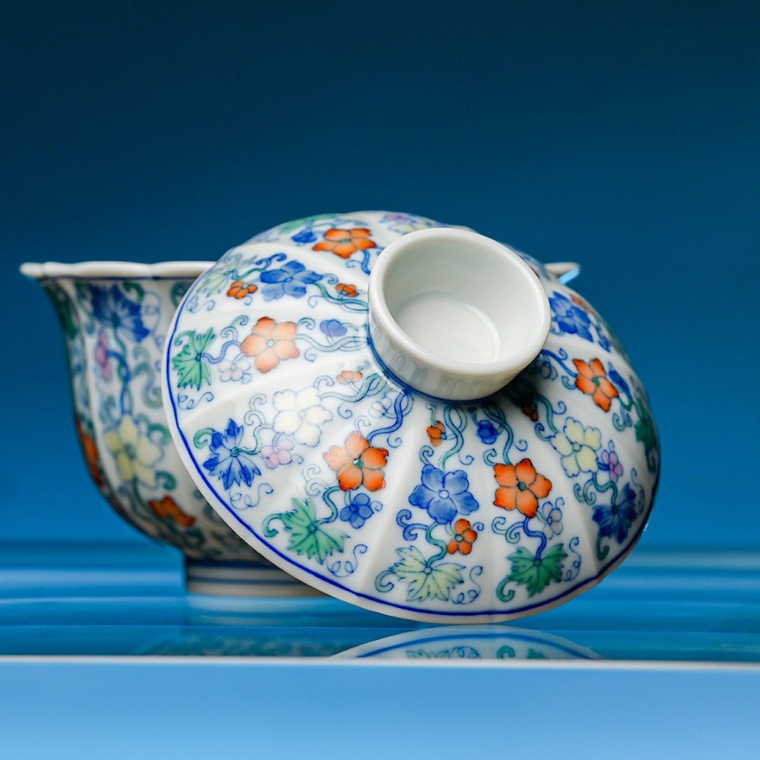 Hua Ban 170cc - Jing De Zhen Porcelain Gaiwan - zycs_China