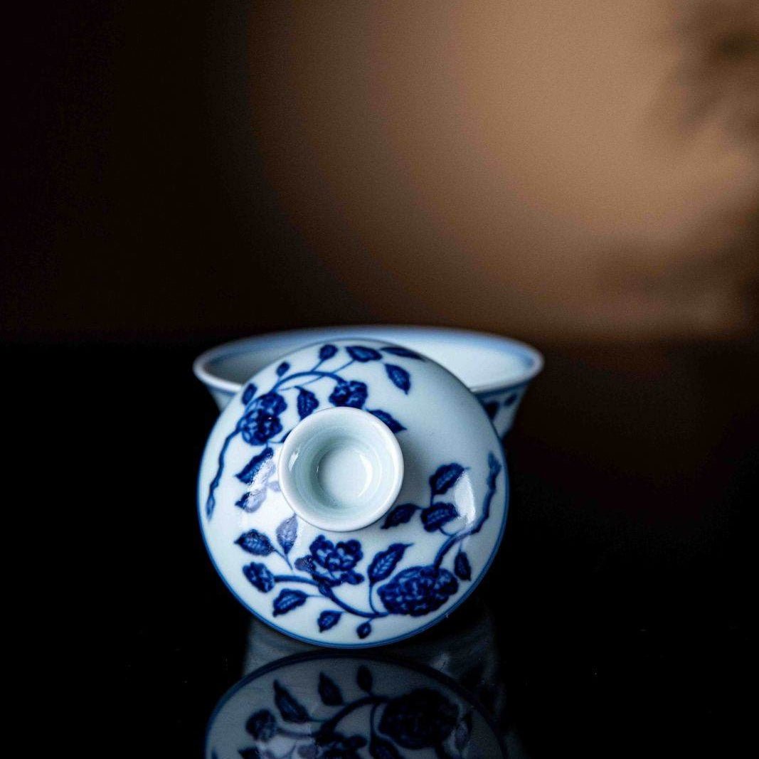 Hua Hui 100cc - Jing De Zhen Porcelain Gaiwan - zycs_China