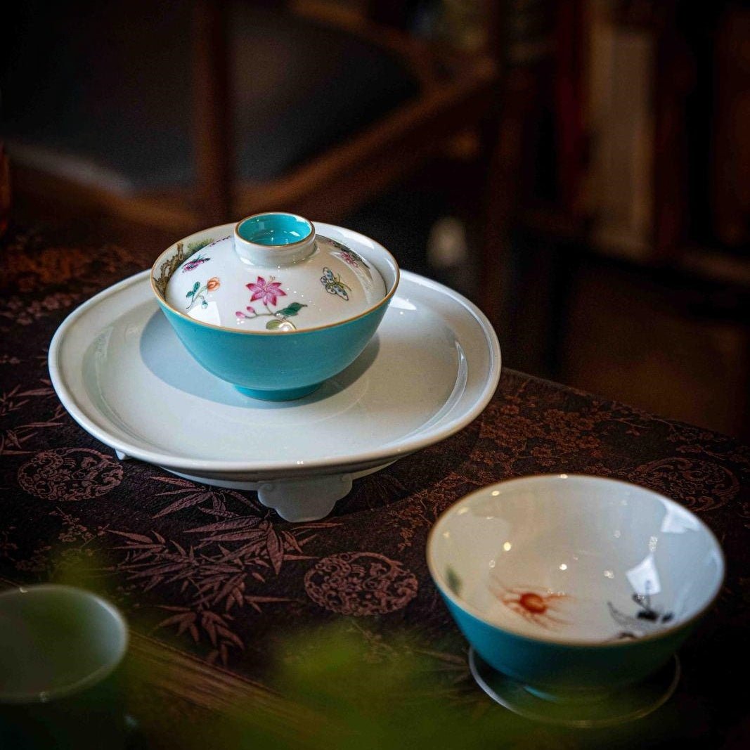 Hua Hui 100cc - Jing De Zhen Porcelain Gaiwan - zycs_China