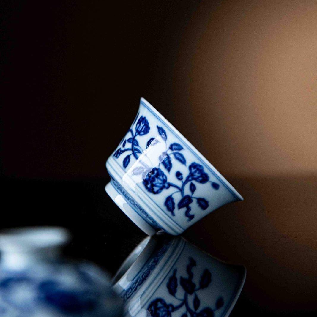 Hua Hui 100cc - Jing De Zhen Porcelain Gaiwan - zycs_China