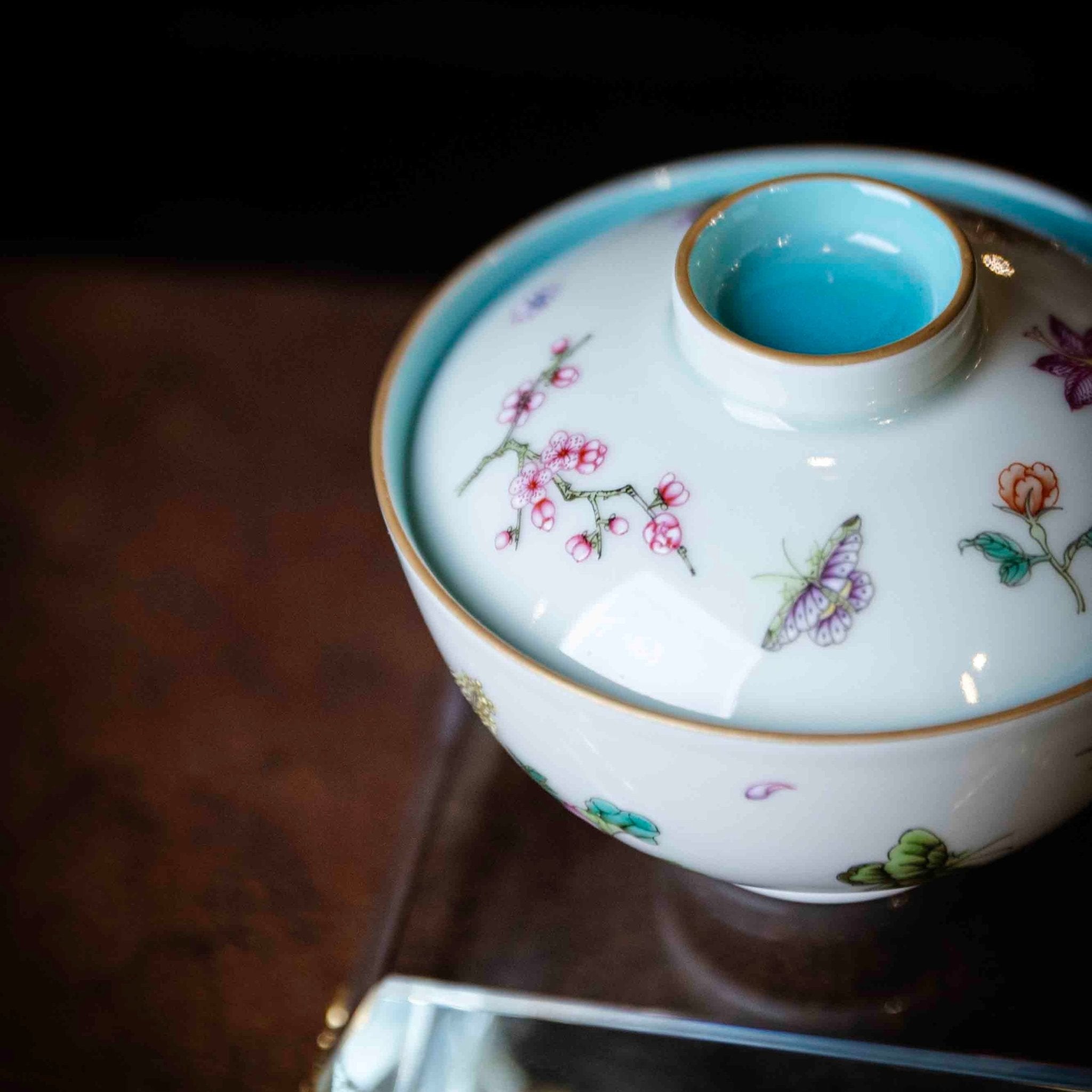 Hua Hui 110cc - Jing De Zhen Porcelain Gaiwan - zycs_China