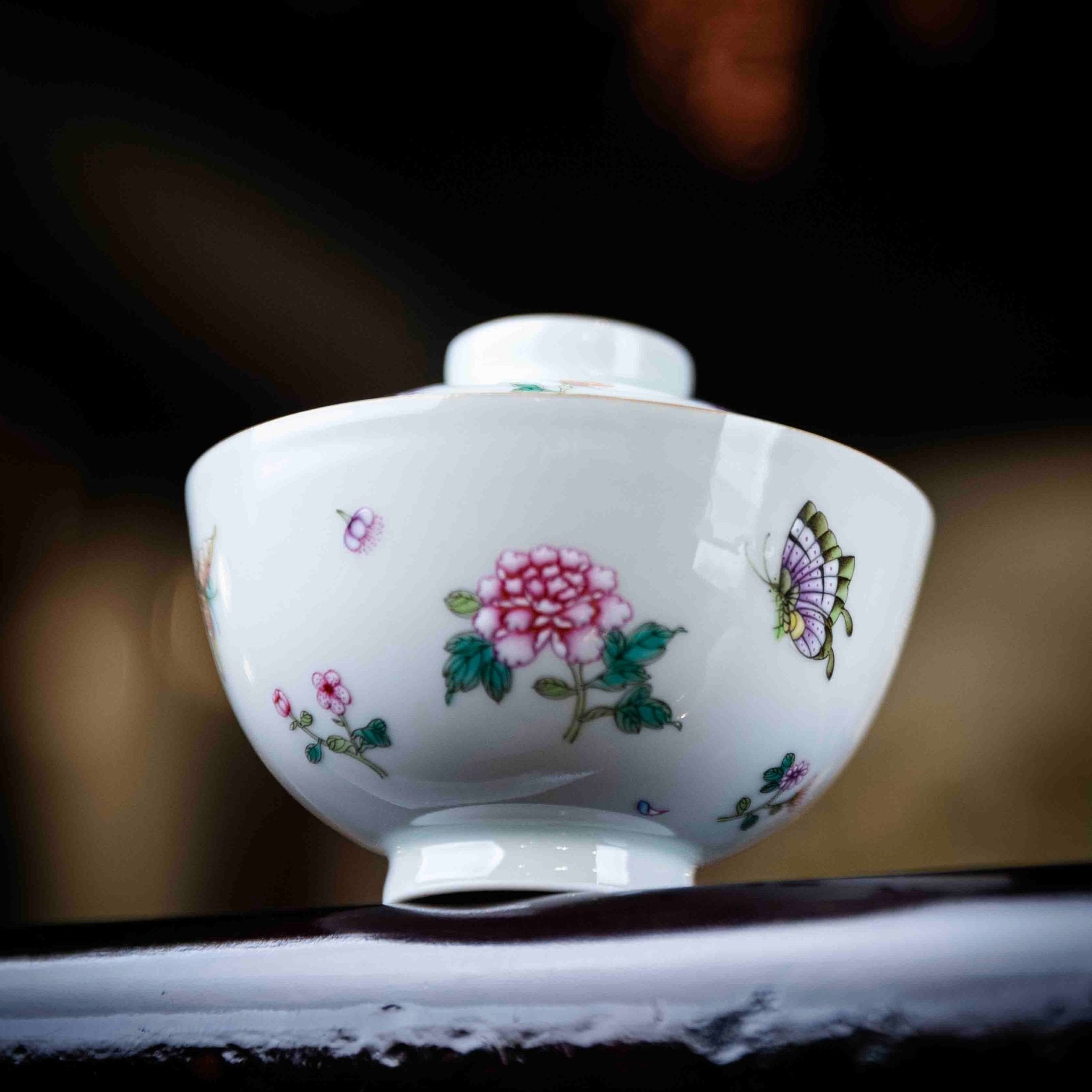 Hua Hui 110cc - Jing De Zhen Porcelain Gaiwan - zycs_China