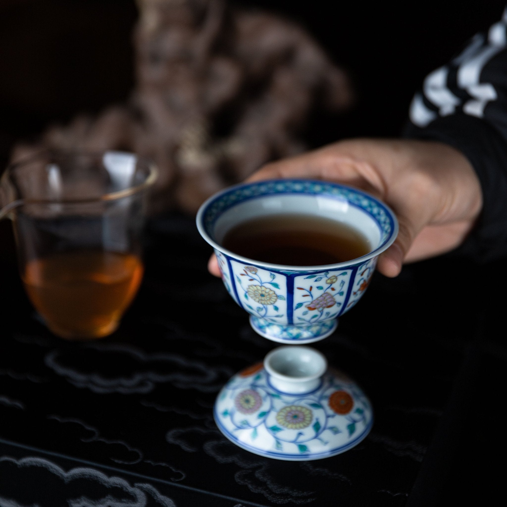 Hua Hui 130cc - Jing De Zhen Porcelain Gaiwan - zycs_China