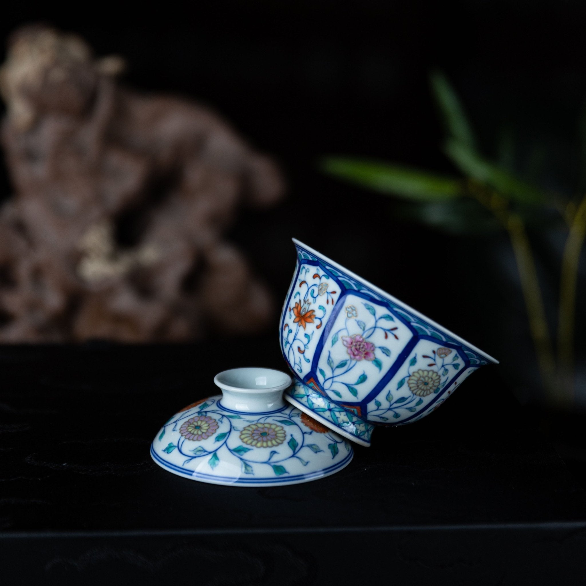 Hua Hui 130cc - Jing De Zhen Porcelain Gaiwan - zycs_China
