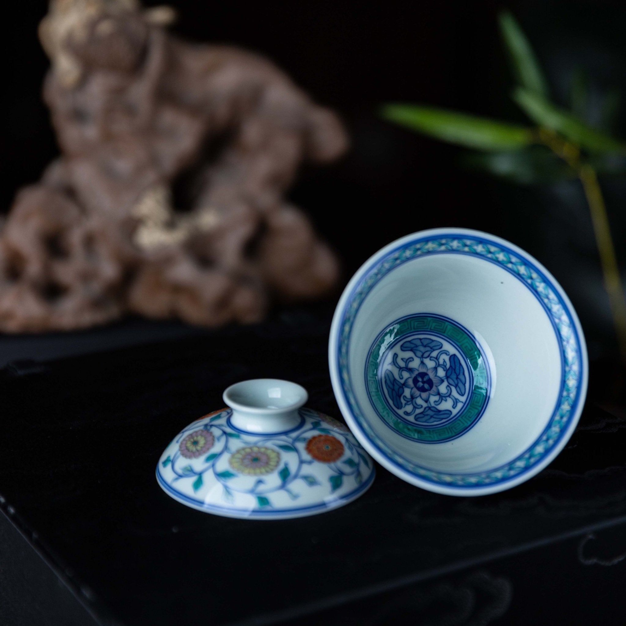 Hua Hui 130cc - Jing De Zhen Porcelain Gaiwan - zycs_China