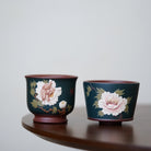 Hua Kai Fu Gui 120cc - Yixing Handmade Teacup - zycs_China
