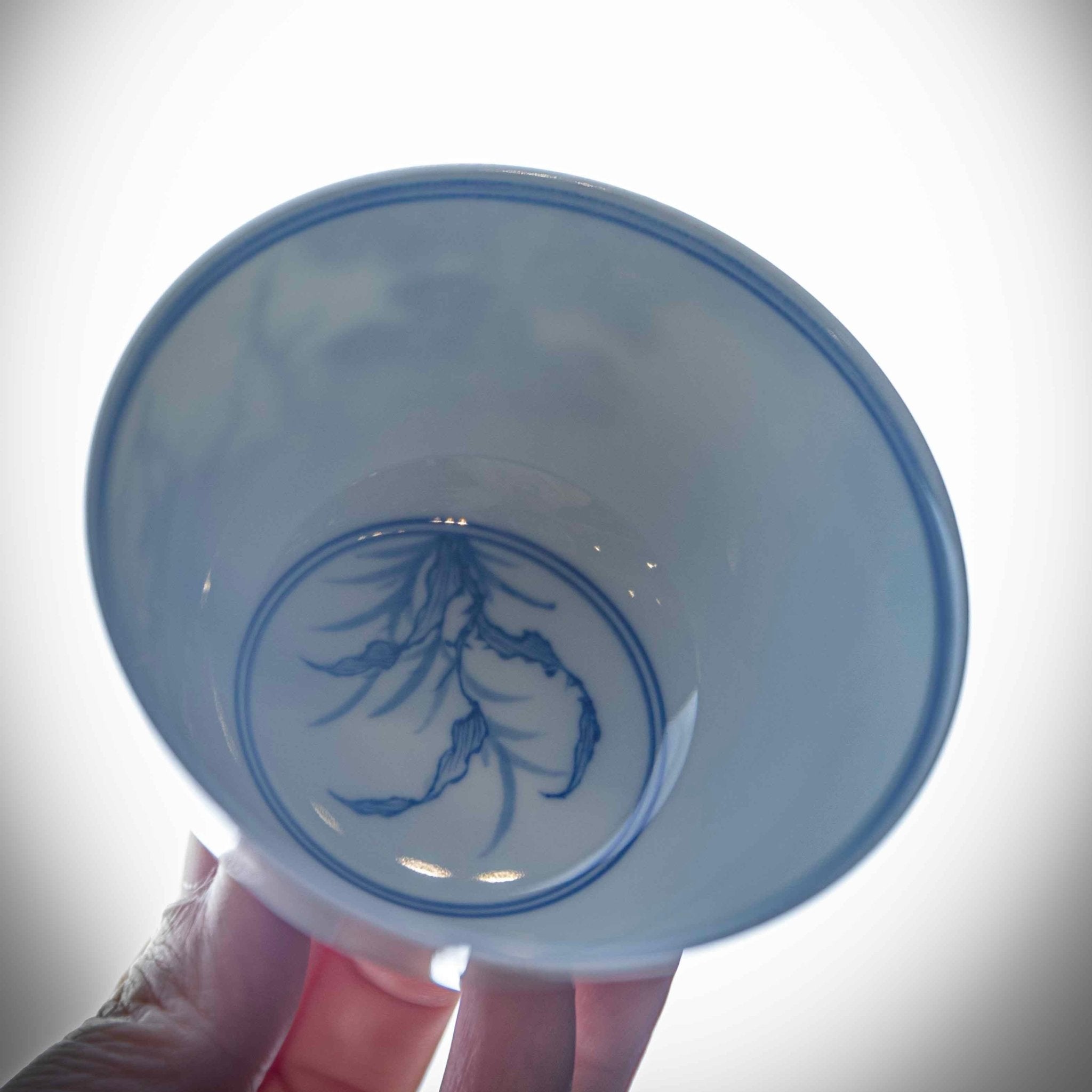 Hua Niao 120cc - Jing De Zhen Porcelain Gaiwan - zycs_China