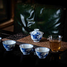 Hua Niao 120cc - Jing De Zhen Porcelain Gaiwan - zycs_China