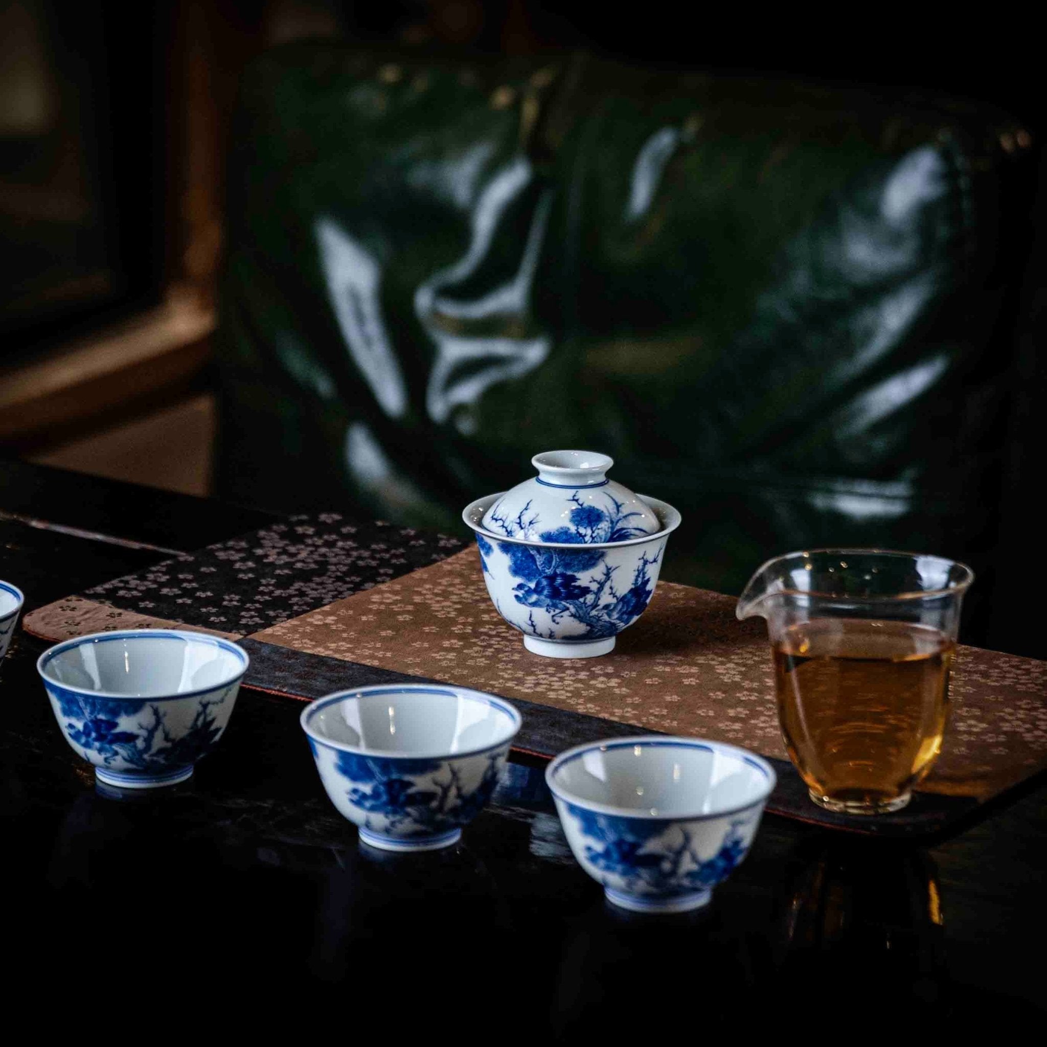 Hua Niao 120cc - Jing De Zhen Porcelain Gaiwan - zycs_China