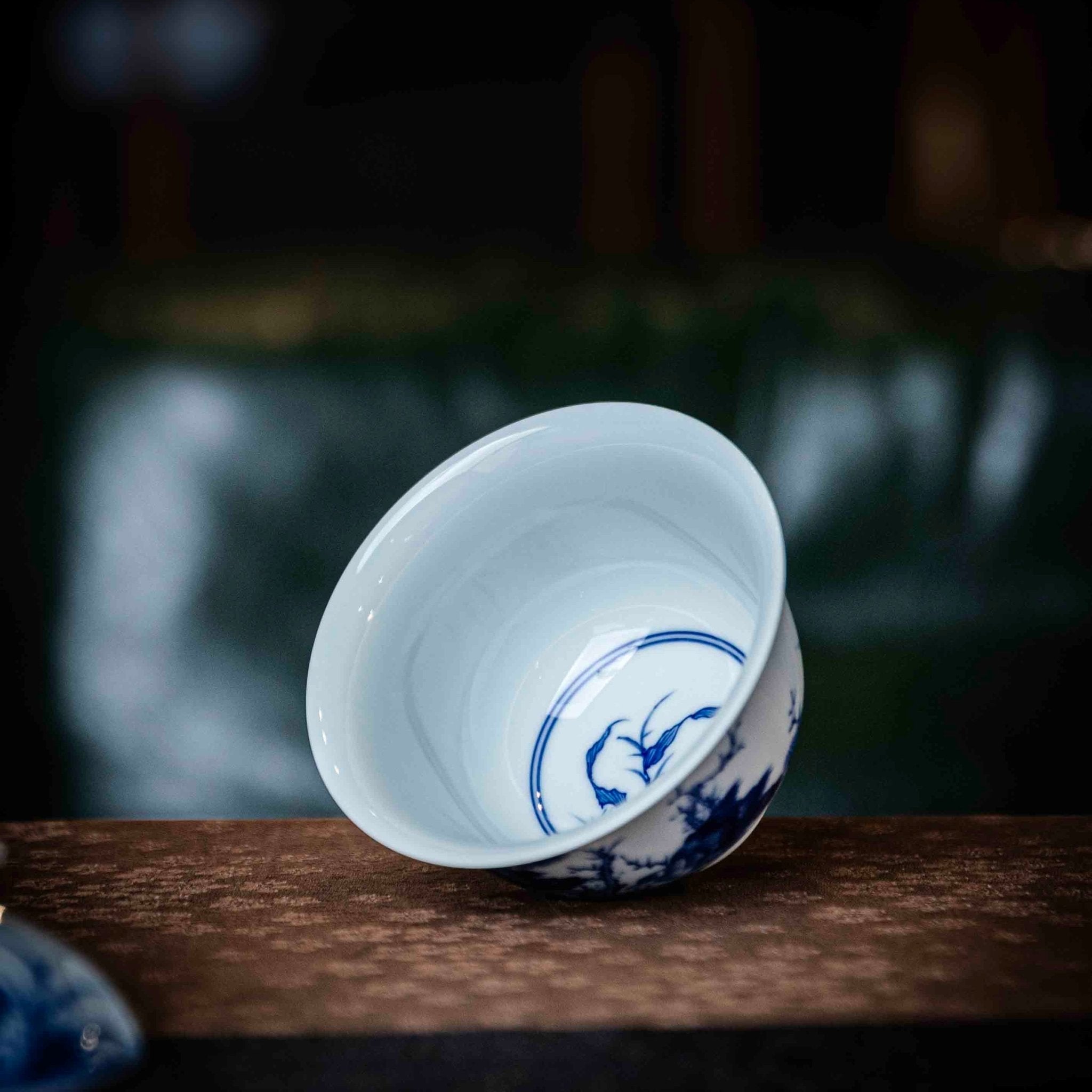 Hua Niao 120cc - Jing De Zhen Porcelain Gaiwan - zycs_China