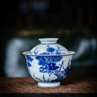 Hua Niao 120cc - Jing De Zhen Porcelain Gaiwan - zycs_China
