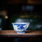 Hua Niao 120cc - Jing De Zhen Porcelain Gaiwan - zycs_China