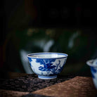 Hua Niao 120cc - Jing De Zhen Porcelain Gaiwan - zycs_China