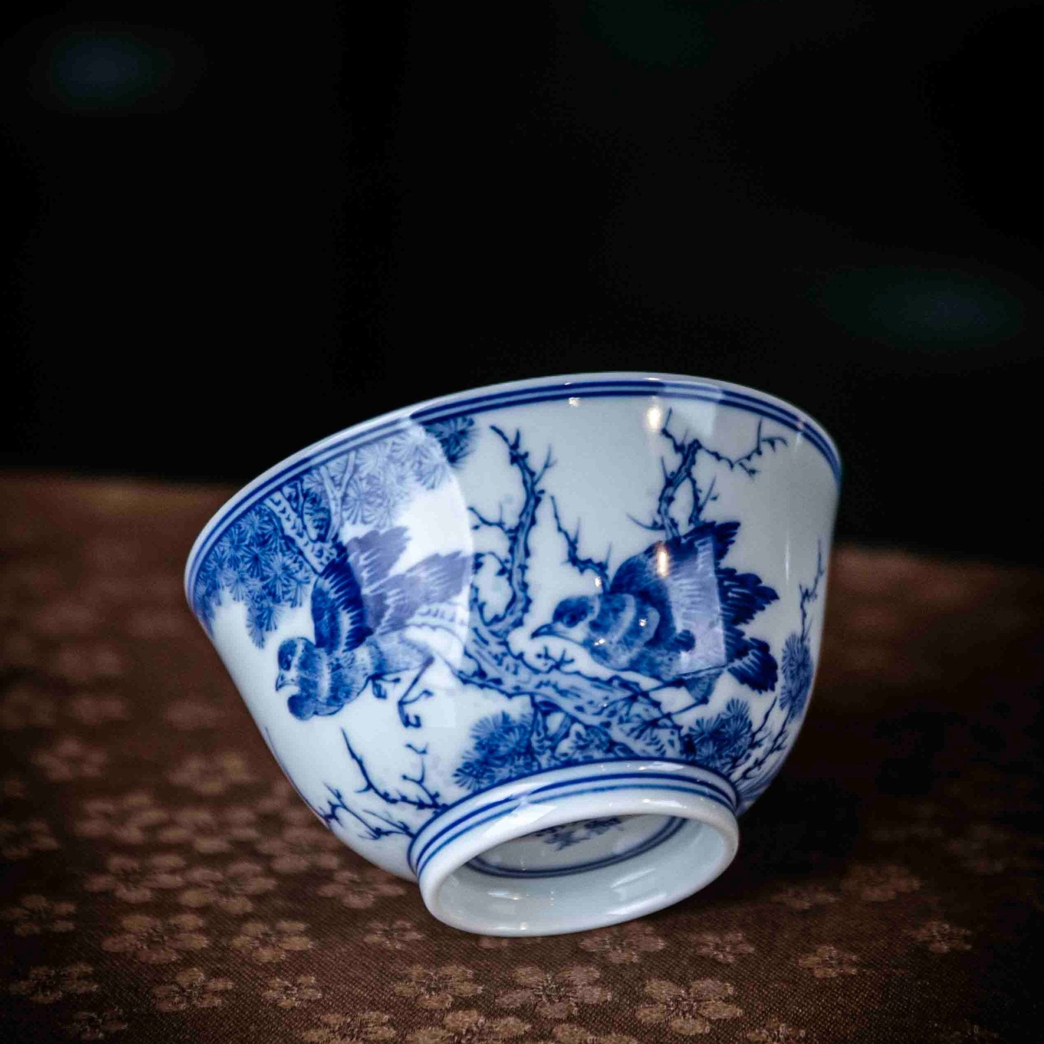 Hua Niao 120cc - Jing De Zhen Porcelain Gaiwan - zycs_China