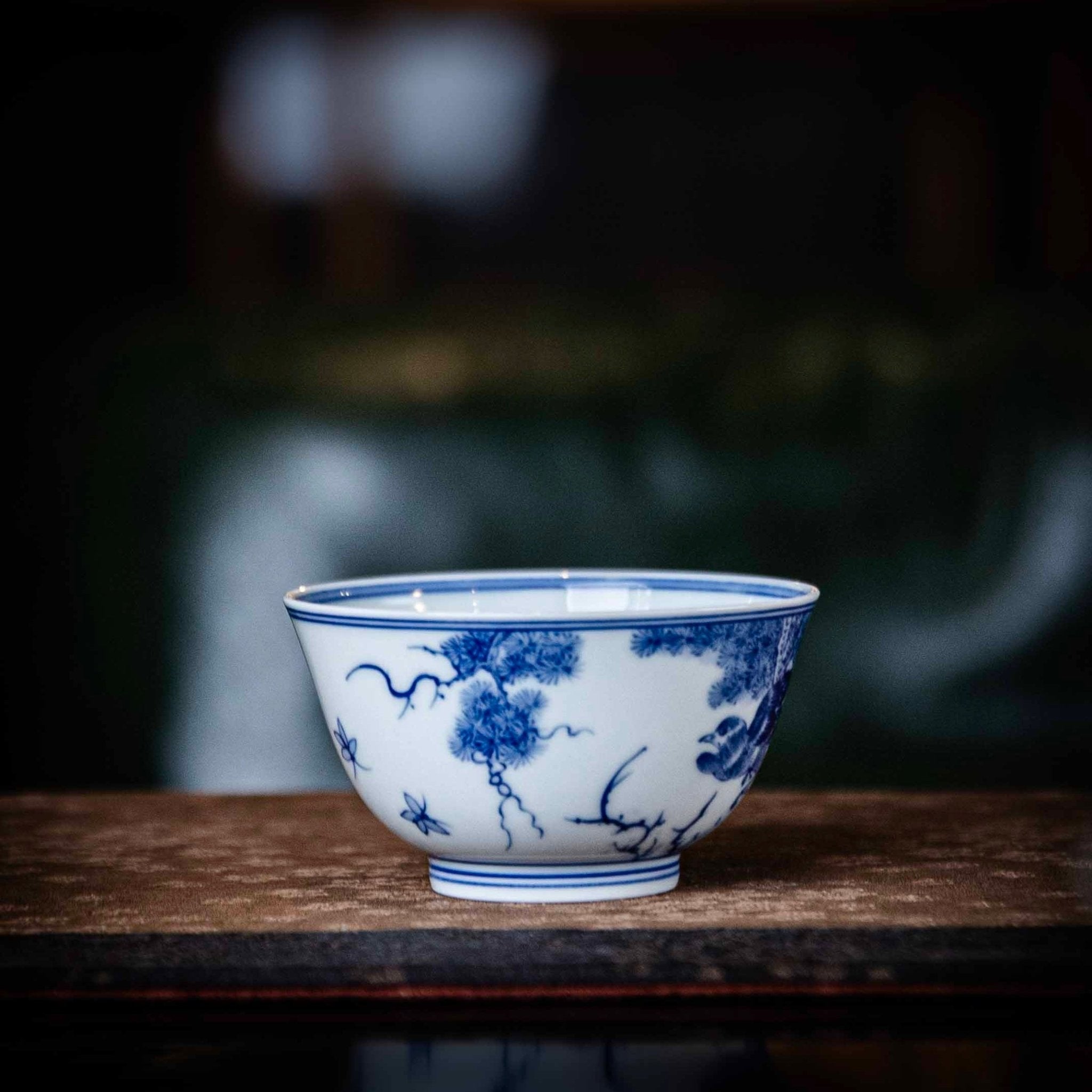 Hua Niao 120cc - Jing De Zhen Porcelain Gaiwan - zycs_China