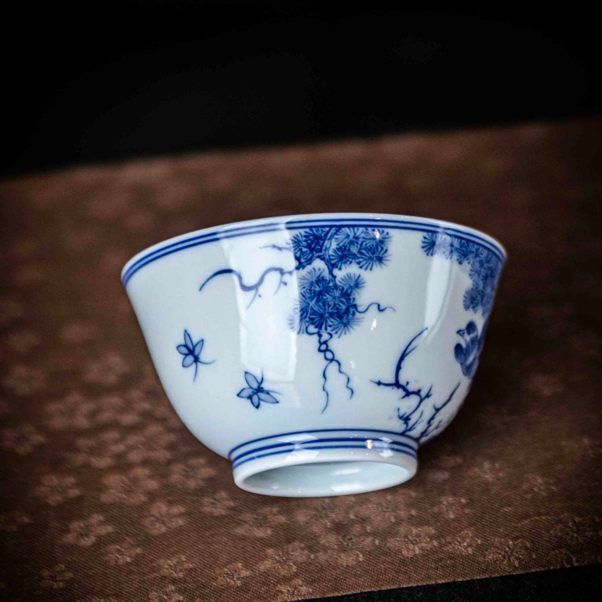Hua Niao 120cc - Jing De Zhen Porcelain Gaiwan - zycs_China