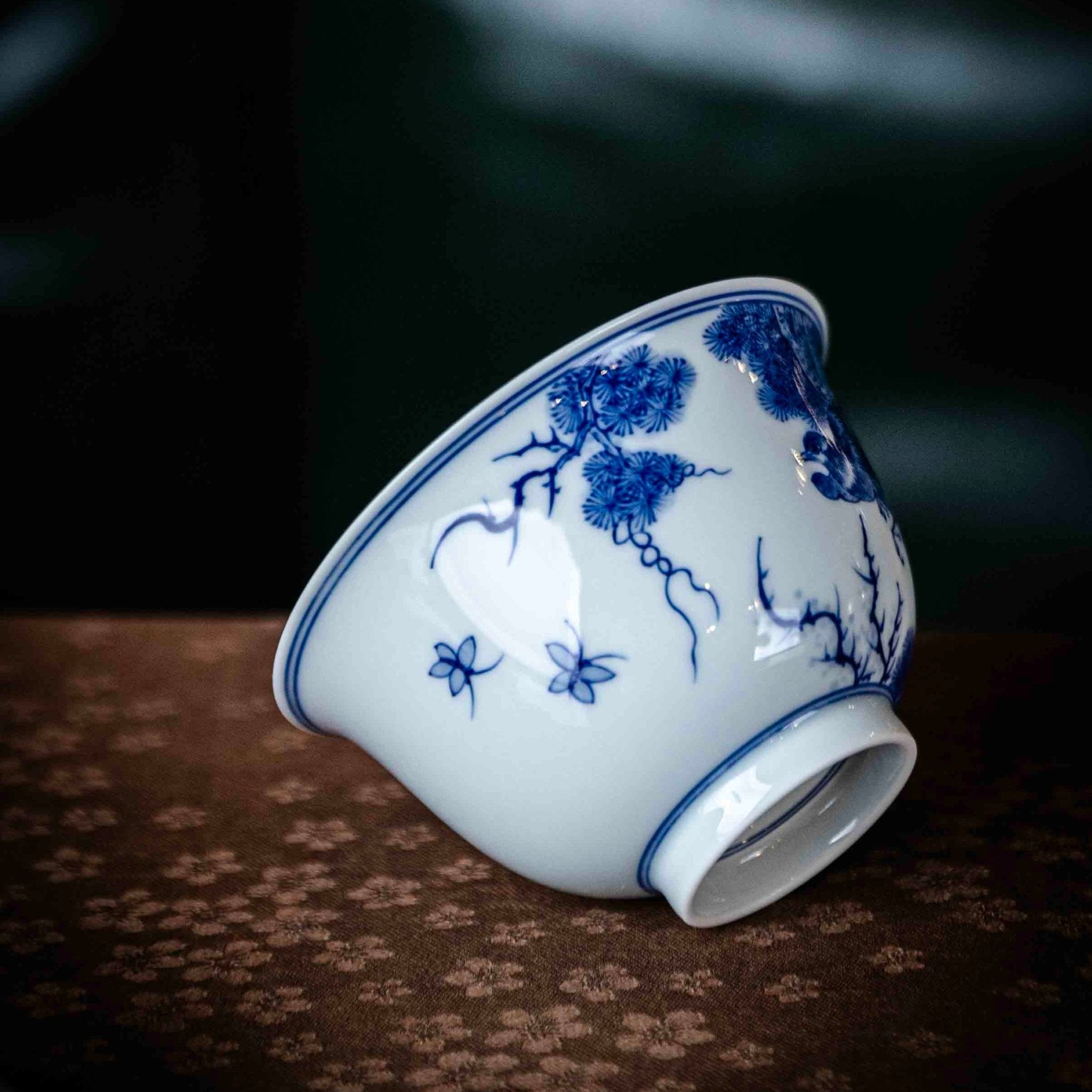 Hua Niao 120cc - Jing De Zhen Porcelain Gaiwan - zycs_China
