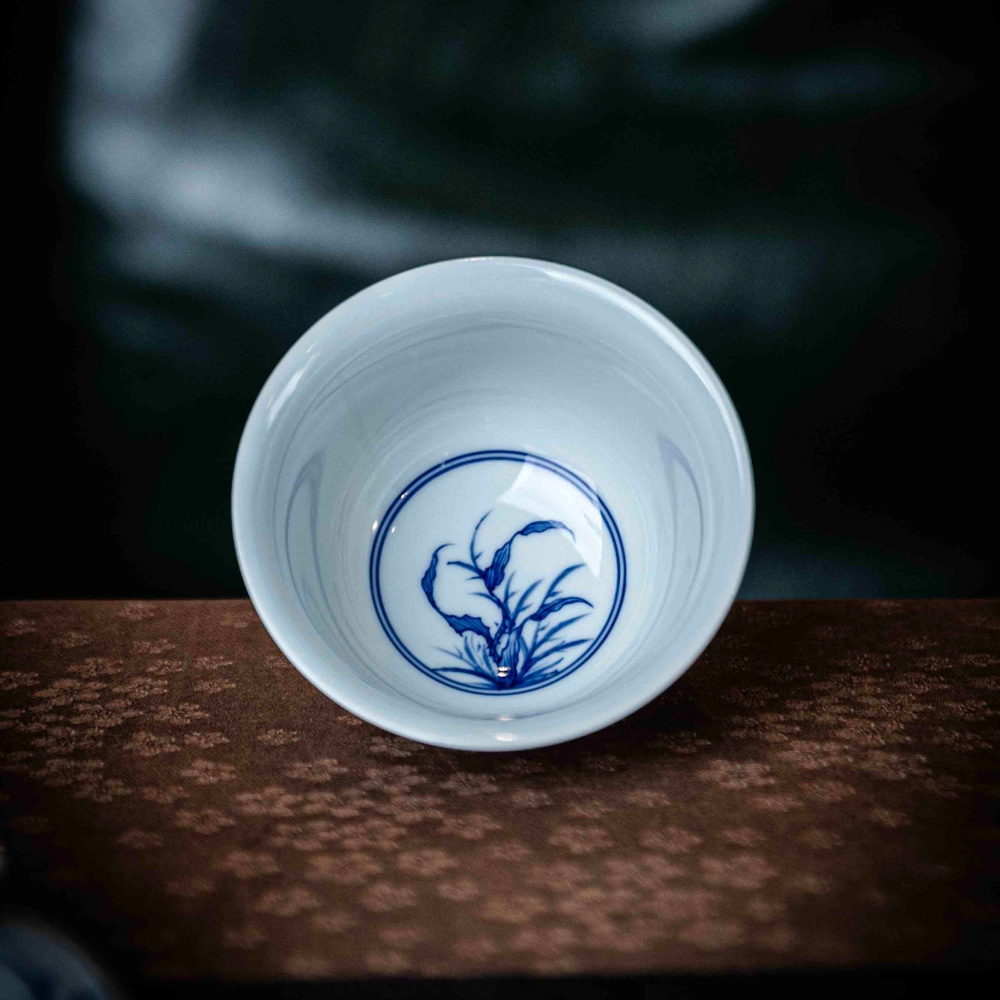 Hua Niao 120cc - Jing De Zhen Porcelain Gaiwan - zycs_China