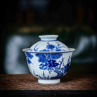 Hua Niao 120cc - Jing De Zhen Porcelain Gaiwan - zycs_China