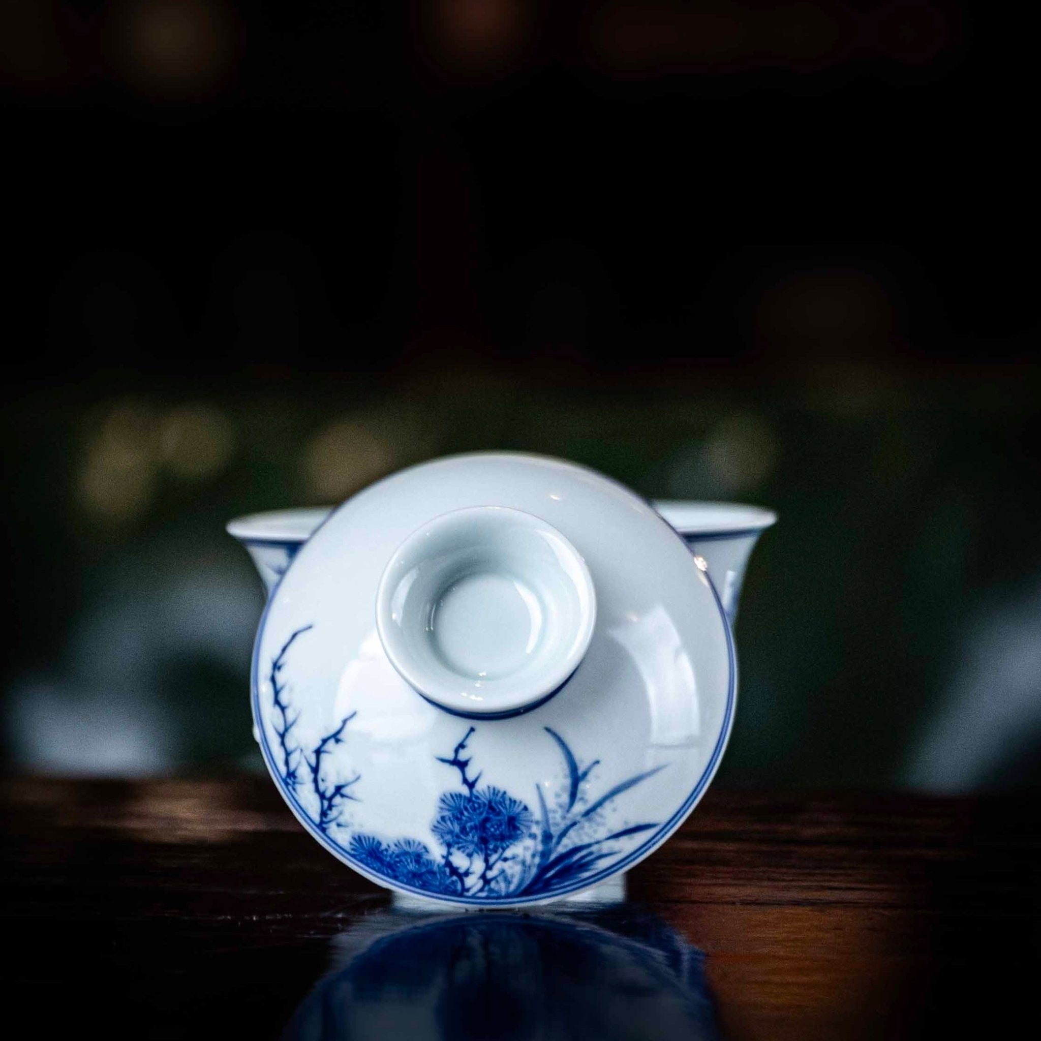 Hua Niao 120cc - Jing De Zhen Porcelain Gaiwan - zycs_China