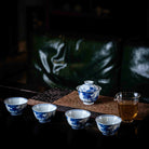 Hua Niao 120cc - Jing De Zhen Porcelain Gaiwan - zycs_China