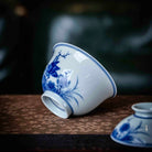 Hua Niao 120cc - Jing De Zhen Porcelain Gaiwan - zycs_China